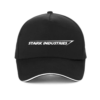 нова мъжка шапка СТАРК INDUSTRIES, модни брандираната готина лятна ежедневни бейзболна шапка от 100% памук, шапка за татко, висококачествени шапки-снэпбеки bone