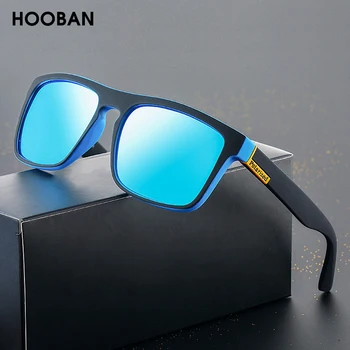 Модни слънчеви очила HOOBAN за туризъм, мъжки, дамски, стилни, за риболов, поляризирани слънчеви очила за мъже, реколта квадратни очила унисекс UV400
