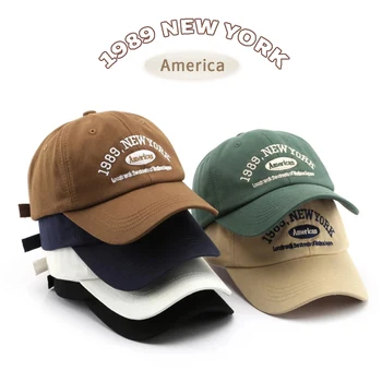 Ню Йорк, американските бейзболни шапки, модерни улични шапка за пара, солнцезащитная памучен тънка шапка от слънцето, дамски шапка с козирка за мъже