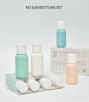 4 бр. комплект силиконови пътни бутилки, преносими, козметични бутилки за еднократна употреба, душ гел и шампоан, гел за пълнене на бутилки, празен контейнер
