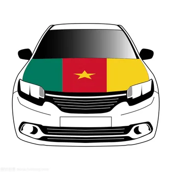 Капачка на капака на колата с флага на Камерун 3,3x5ft/5x7ft от 100% полиестер, банер реклама на предния капак на автомобила