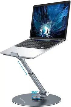Компютърна поставка SmartDevil за лаптоп с регулируема височина, въртящо основание за MacBook Air Pro, всички преносими компютри до 17 инча
