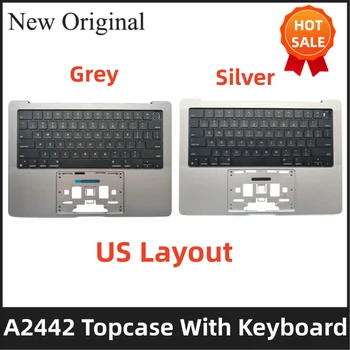 A2442 горен калъф за Macbook Pro 14,2 Инча M1 Pro /Max A2442 EMC 3650 Late 2021 Горен калъф с клавиатура
