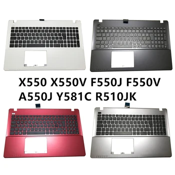 Нов лаптоп на ASUS X550 X550V F550J F550V A550J Y581C R510JK с английската клавиатура, поставка за ръцете, горната част на капака