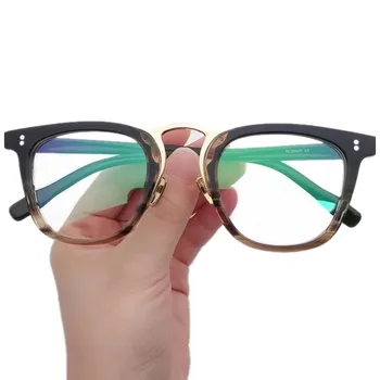 Благородна квадратни рамки за очила унисекс N49, лека градиент дограма от амониев титан, рамки за предписване на очила