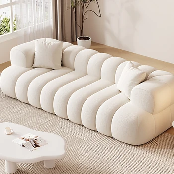 Европейският минималистични диван за хол, плат, модерен 2-местен диван за хол, спалня, малка къща, секционни предмети от бита