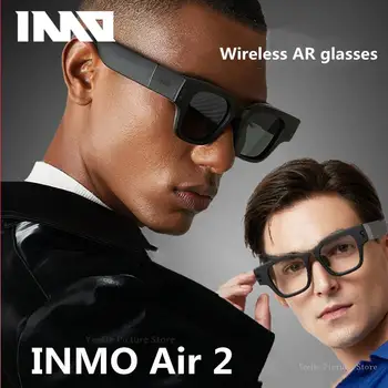 Безжични AR-смарт очила INMO Air2 Поддържа сензорно пръстен на екрана, гласов контрол, преглед на HD видео с превод в реално време