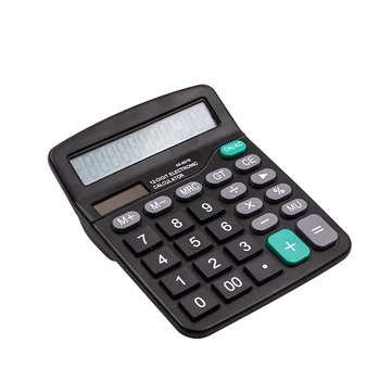Електронен калкулатор с голям екран от 12 цифри, слънчев калкулатор, калкулатор за двойно захранване, офис финансов калкулатор с батерия