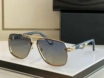 Модни Маркови Дизайнерски Луксозни Слънчеви очила King Ii С вътрешно покритие Hd Сини Филм Лещи Мъжки Слънчеви Очила Ретро Маркови Слънчеви очила