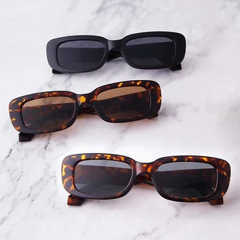 2023 Нови модни vintage слънчеви очила с класически ретро квадратни слънчеви очила, дамски маркови vintage слънчеви очила за пътуване, малки правоъгълни слънчеви очила