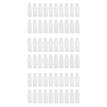 60 пластмасови бутилки за шампоан за обем 100 мл, пластмасови бутилки, за пътуване, контейнер за козметика, лосион