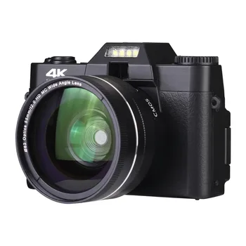 Цифров фотоапарат 4K HD Single Micro с WiFi, с професионална цифрова камера Vlog, може да използвате вашата камера с поддръжка на обектива Camara Best