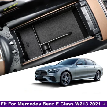 Контейнер С Централно Управление, Кутия За Съхранение Телефон Тава Аксесоар Капак, Подходящи За Mercedes Benz E Class W213 2021 Аксесоари За Интериора