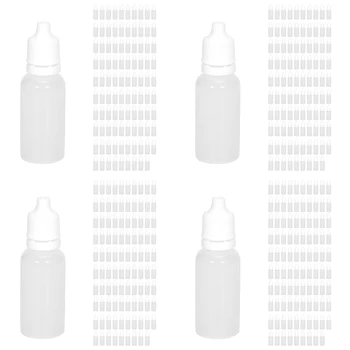 400ШТ 15 мл празни пластмасови бутилки-пипети за течност за окото, бутилки за пипета за еднократна употреба