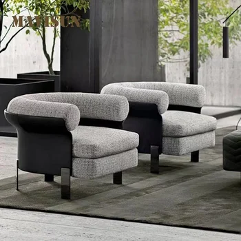 Модерен минимализъм, модерен светлина, луксозно кресло за отдих, отдел за всекидневната, кожена кърпа, приемна, диван, мебели