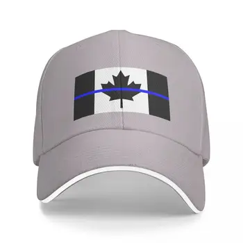 Нова канадска бейзболна шапка с тънка синя линия, бейзболна шапка за шофьори на камиони, шапка за жени, мъже