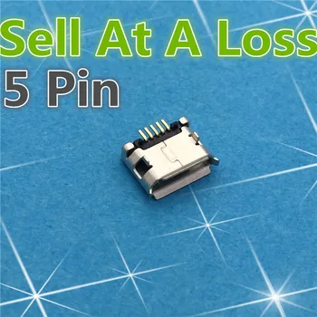 10шт G21 Micro USB 5pin DIP конектор за мобилен телефон, мини-USB конектор за зареждане, високо качество с фигурен выступом, продажба на загуба