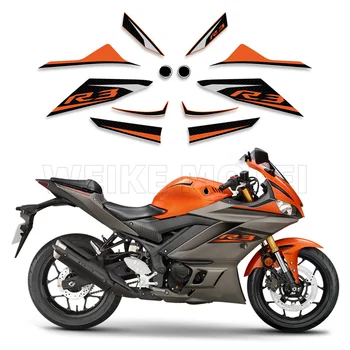 Етикети на обтекател на купето мотоциклети Състезателна декоративна стикер за YAMAHA YZF R3 2019 2020 2021 2022 2023