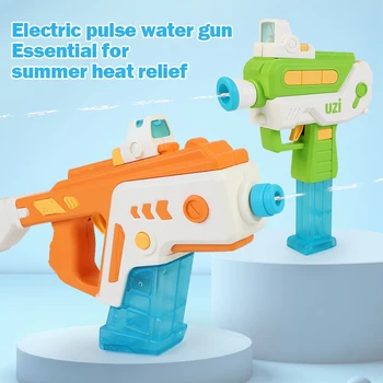 Електрически водни пистолети Детска играчка Автоматичен воден пистолет за високо налягане на Силен воден пистолет играчка на Плажа да Играят на игри на открито Водна Глок