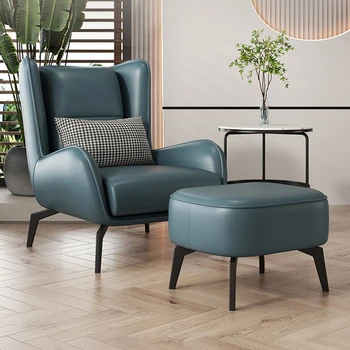 Дизайнерски Салон Столове за Всекидневна Nordic Lounge Кожени Удобни Столове За Всекидневна Room Meuble De Salon Мебели За Дома