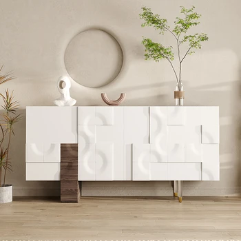 Дървени правоъгълни холни маси за съхранение в скандинавски стил, бели масички, луксозни и модерни мебели за интериора на Mesa Centro, хол