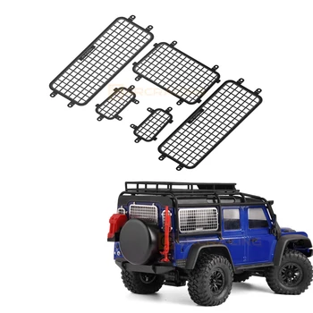 Метални автомобили обвивка TRX4M, комарници за прозорци, защитно покритие, с аксесоари за 1/18 писта колата Traxxas TRX4M Defender, резервни части за ъпгрейд
