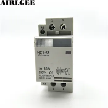 220/240 63A 35 mm закрепване към DIN релса 2 щифта домакинството на контактор за променлив ток, определена дестинация