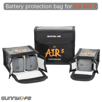 Чанта за съхранение на батерията за DJI AIR 3 Калъф за батерията взривозащитен сигурен огнеупорна защитен аксесоари за защита от радиация