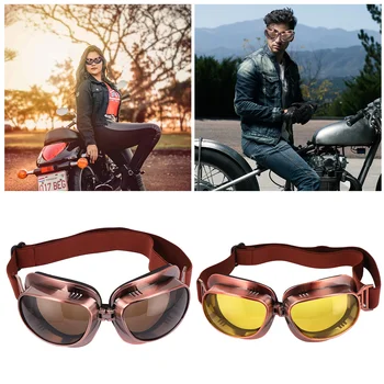 Защитни очила за конна езда, колоездене очила в ретро стил, ветрозащитный ретро мотоциклет