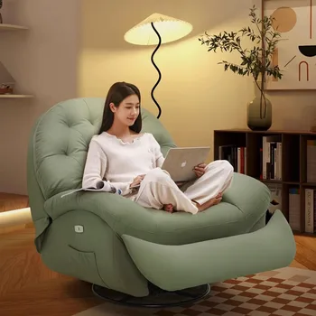 Ергономични електрически разтегателен диван и фотьойл за отдих, мек комфорт, ергономични столове за всекидневна, елегантен стол за почивка, мебели за стаята Poltrona